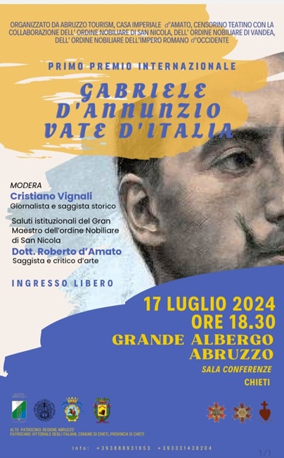 I Premio Internazionale Gabriele D Annunzio Vate D Italia A Chieti