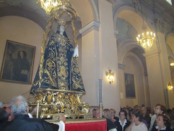 apertura ufficiale celebrazioni Madonna dei Sette Dolori con esposizione della Statua in Basilica01