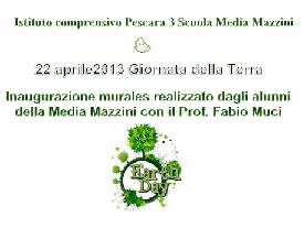 Inaugurazione murales Media Mazzini Pescara