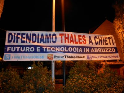 Striscione Thales Chieti