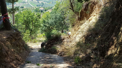 Pescara interventi in via Valle Furci