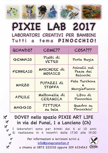 Laboratori Creativi Pixie 2017 Lanciano