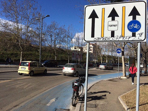 Via De Gasperi ciclabile Pescara