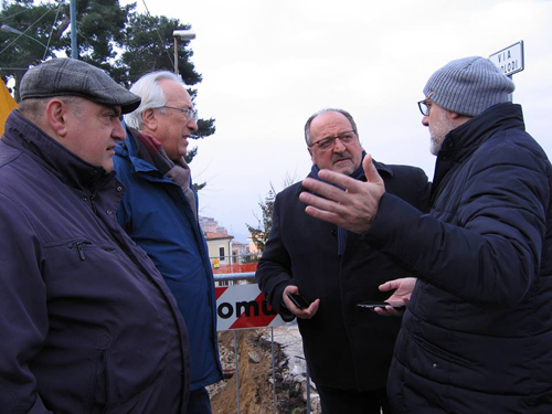 Sindaco Di Primio, Sottosegr. Mazzocca, Assessori Di Felice e Colantonio