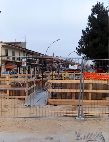 Cantiere in Via Celommi Pescara