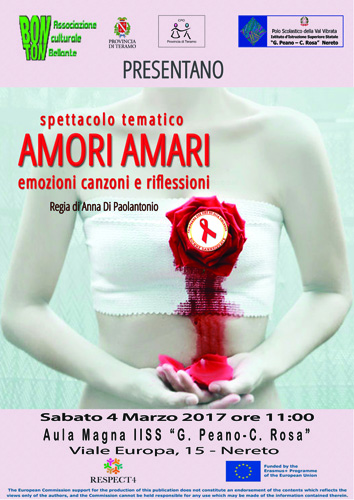 Locandina Amori Amari Nereto - 4 Marzo 2017