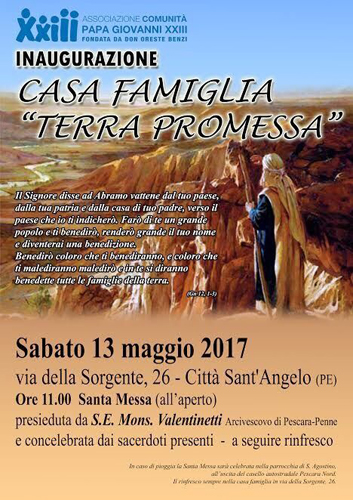 Casa famiglia "Terra promessa"