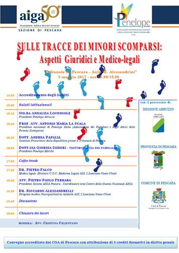 Sulle tracce dei minori scomparsi