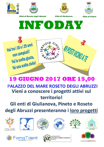 infoday servizio civile 19 giugno_manifesto