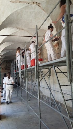 ragazzi accademia sul cantiere