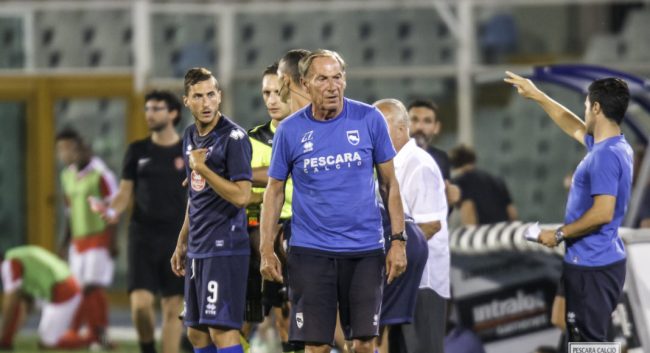 Pescara-Triestina, Zeman: "Bene la fase offensiva, meno quella difensiva"