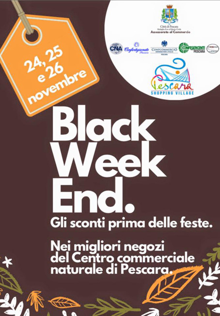 Black Week End a Pescara 24-26 novembre 2017