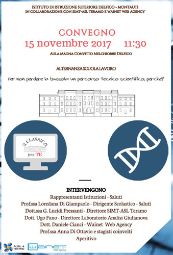 Locandina Convegno 15 novembre LICEO DELFICO