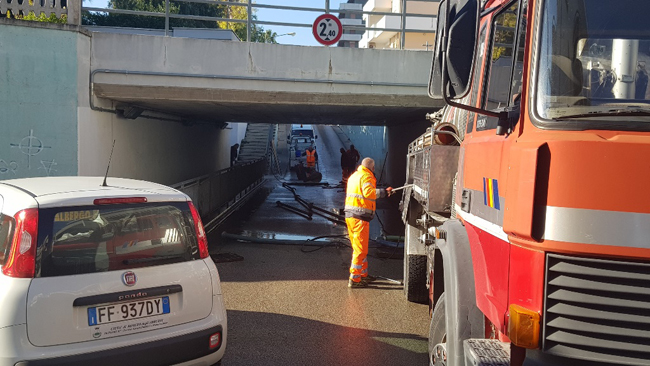 interventi sottopassaggio viale Marche Roseto