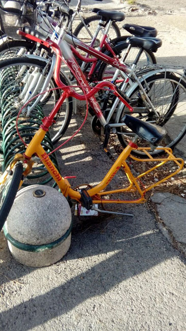 Pescara, rimosse carcasse delle bici abbandonate