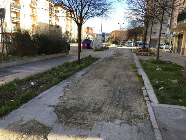 strada dissestata Pescara