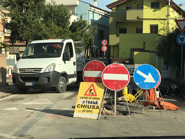 Montesilvano, allagamenti: in corso i lavori in via Castellano