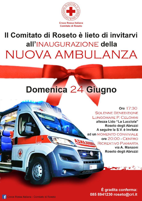 inaugurazione nuova ambulanza Roseto