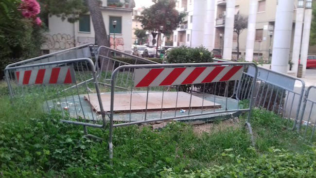 foto degrado piazza San Francesco