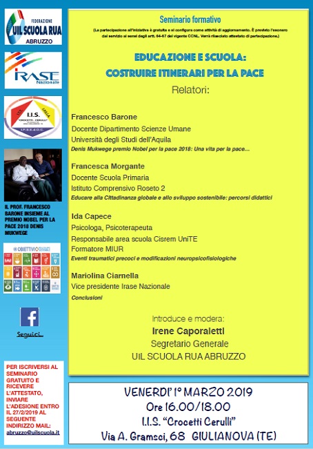 educazione scuola 1 marzo 2019