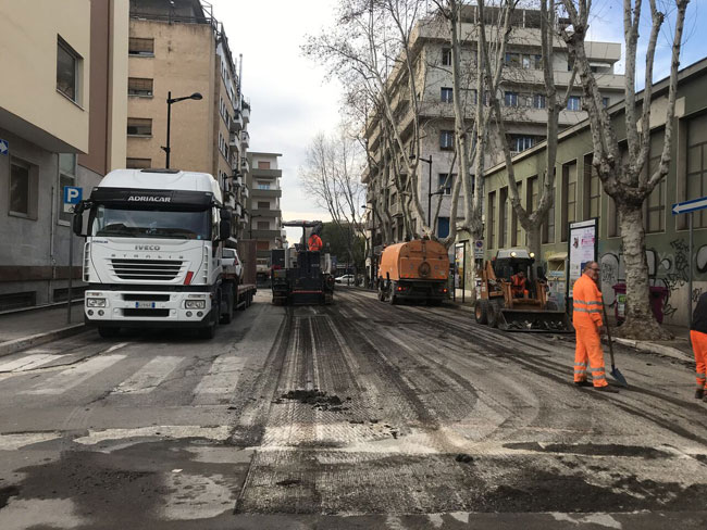 lavori via Firenze