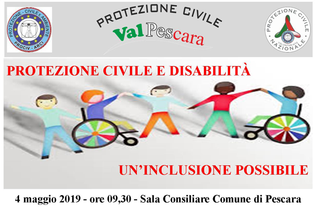 protezione civile disabilità 4 maggio 2019