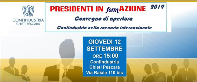 convegno confindustria Pescara 12 settembre 2019