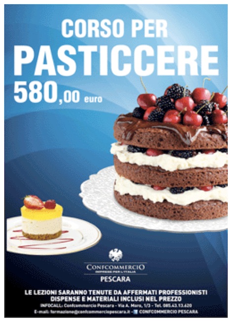 corso pasticcere pescara settembre 2019