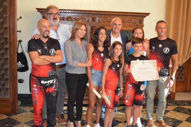 premiazione atleti arrampicata sportiva