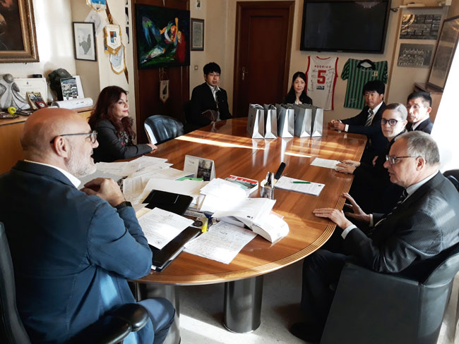 visita delegazione giapponese 22 ottobre 2019