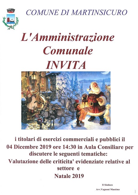 Immagini Relative Al Natale.Martinsicuro L Amministrazione Comunale Incontra I Commercianti