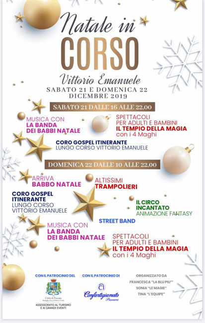 natale in corso vittorio pescara 21-22 dicembre 2019