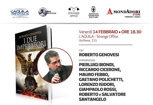 L'Aquila, presentazione del volume “I Due Imperatori” di Roberto Genovesi