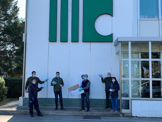 donazione mascherine al comune giulianova