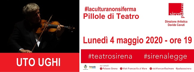 Locandinda Uto Ughi PILLOLE DI TEATRO 2020-1