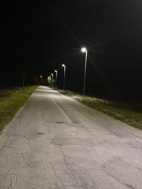 nuova illuminazione via marconi