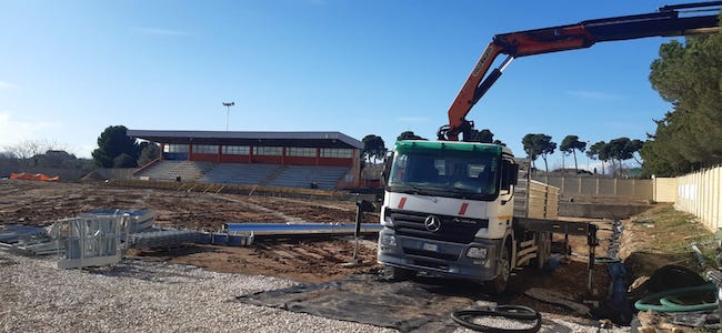 lavori campo sportivo fossacesia