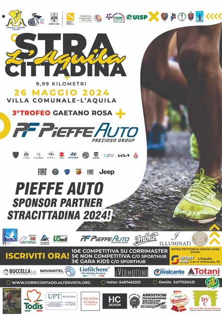 Stracittadina di L'Aquila-Trofeo Gaetano Rosa 26052024 locandina