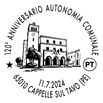 annullo filatelico 120 autonomia comunale cappelle sul tavo