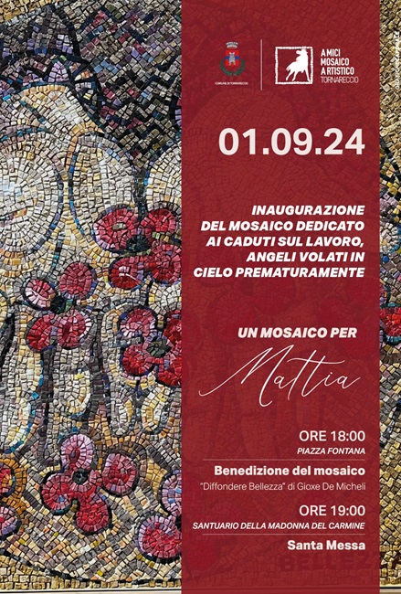 Locandina inaugurazione mosaico