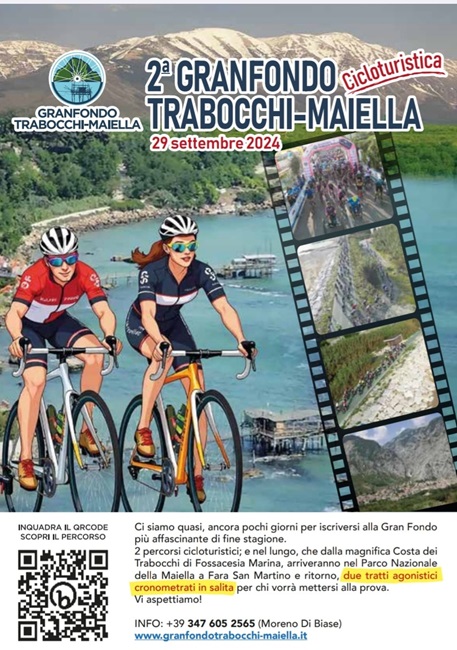 Granfondo Cicloturistica Trabocchi Maiella 29092024 locandina