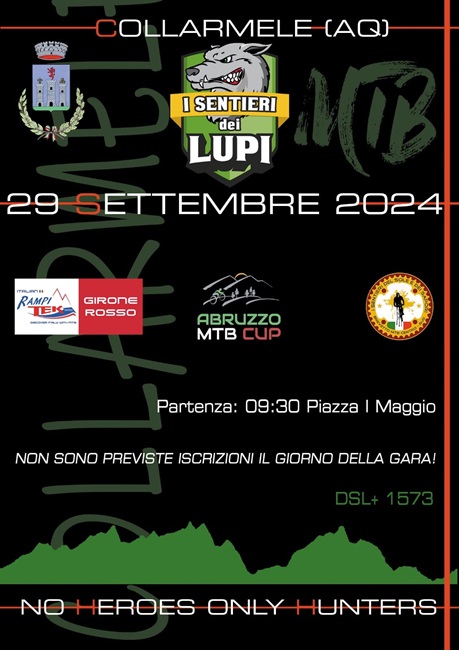 Granfondo Mtb I Sentieri dei Lupi 29092024 locandina