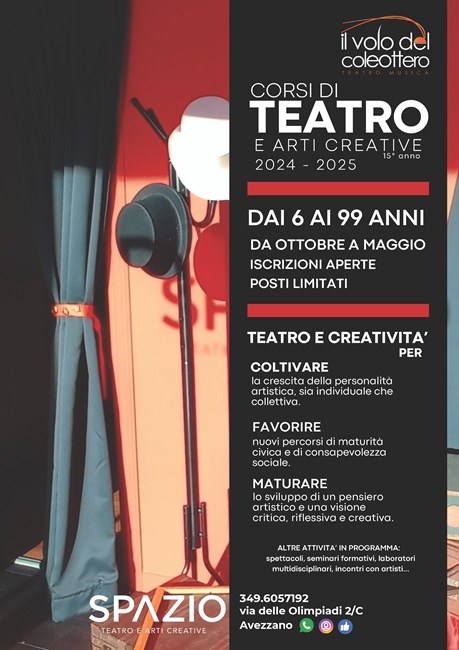 Locandina Corsi Teatro 24-25