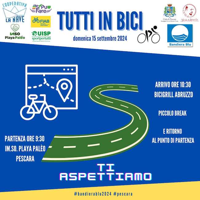 tutti in bici pescara 15 settembre 2024