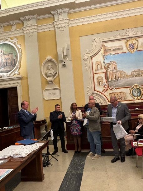 cerimonia di premiazione al Maestro Giuseppe Liberati