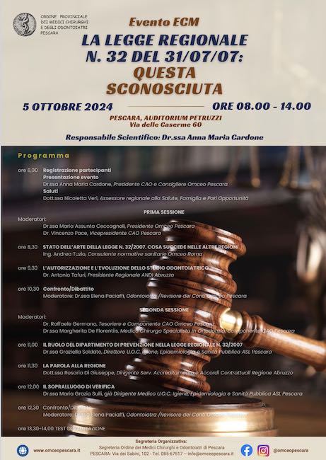 legge regionale convegno