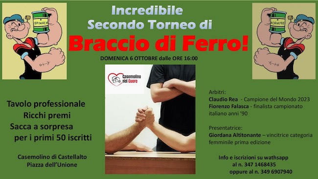 torneo braccio di ferro 2024