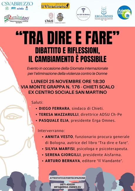 Locandina 25 novembre Erga Omnes