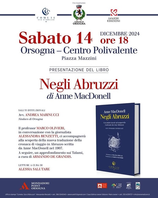 Presentazione Del Libro Negli Abruzzi Di Anne Macdonell A Orsogna