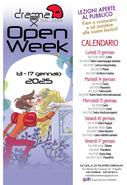 Locandina Open Week 2025